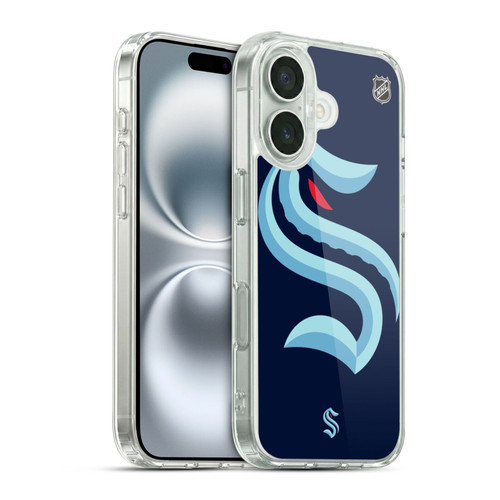 NHL Seattle Kraken Oversized Soft Gel Case for Apple iPhone 16