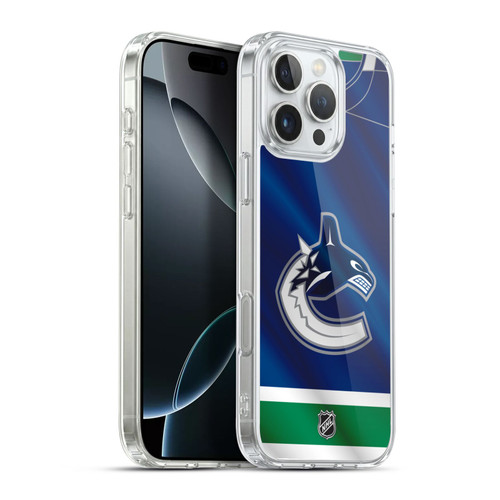 NHL Vancouver Canucks Jersey Soft Gel Case for Apple iPhone 16 Pro Max & MagSafe