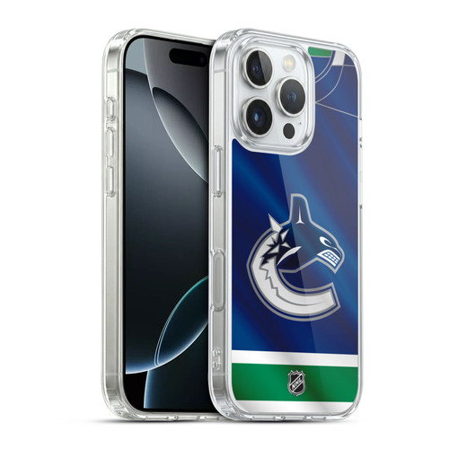 NHL Vancouver Canucks Jersey Soft Gel Case for Apple iPhone 16 Pro & MagSafe