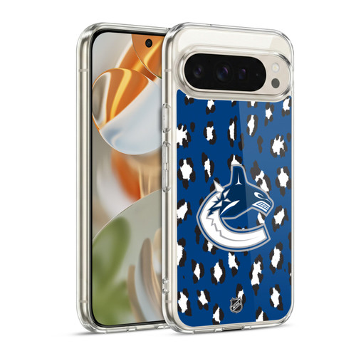NHL Vancouver Canucks Leopard Pattern Soft Gel Case for Google Pixel 9 / Pixel 9 Pro