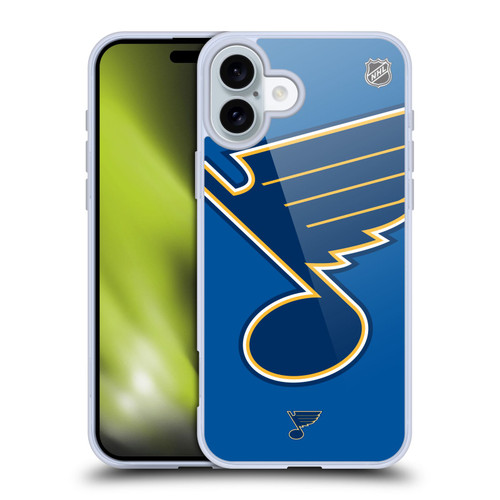 NHL St Louis Blues Oversized Soft Gel Case for Apple iPhone 16 Plus & MagSafe