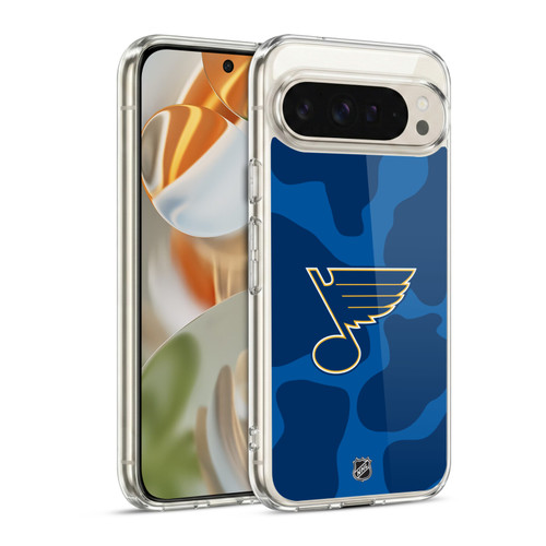 NHL St Louis Blues Cow Pattern Soft Gel Case for Google Pixel 9 / Pixel 9 Pro