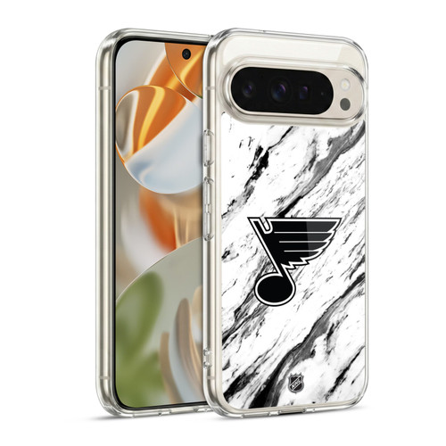 NHL St Louis Blues Marble Soft Gel Case for Google Pixel 9 / Pixel 9 Pro