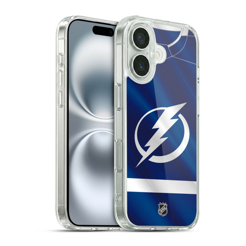 NHL Tampa Bay Lightning Jersey Soft Gel Case for Apple iPhone 16