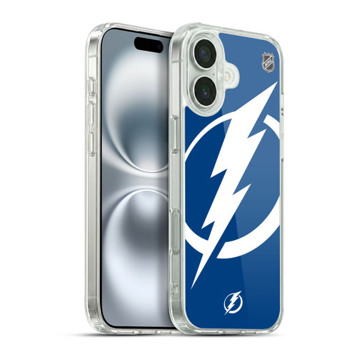 NHL Tampa Bay Lightning Oversized Soft Gel Case for Apple iPhone 16 Plus