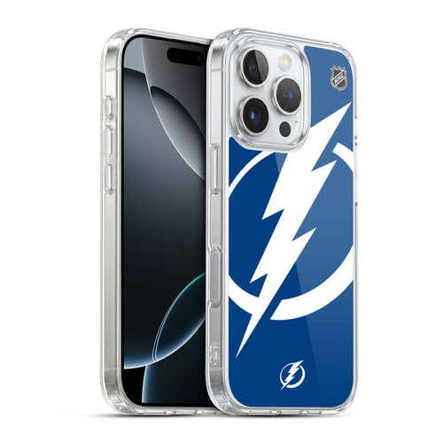 NHL Tampa Bay Lightning Oversized Soft Gel Case for Apple iPhone 16 Pro