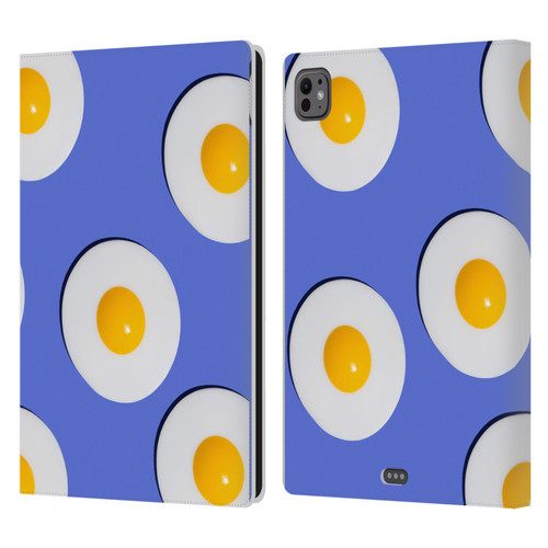 Pepino De Mar Patterns 2 Egg Leather Book Wallet Case Cover For Apple iPad Pro 11 M4 2024