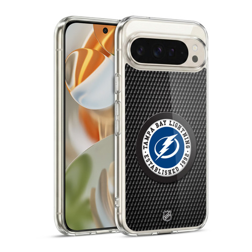 NHL Tampa Bay Lightning Puck Texture Soft Gel Case for Google Pixel 9 / Pixel 9 Pro