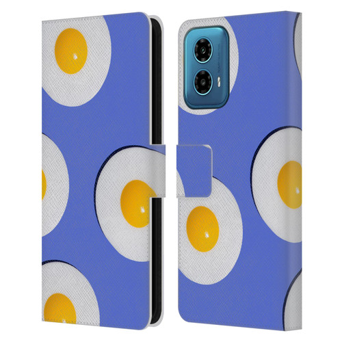 Pepino De Mar Patterns 2 Egg Leather Book Wallet Case Cover For Motorola Moto G34 5G