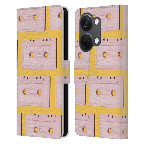Pepino De Mar Patterns 2 Cassette Tape Leather Book Wallet Case Cover For OnePlus Nord 3 5G