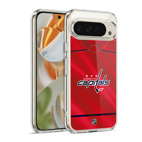 NHL Washington Capitals Jersey Soft Gel Case for Google Pixel 9 / Pixel 9 Pro