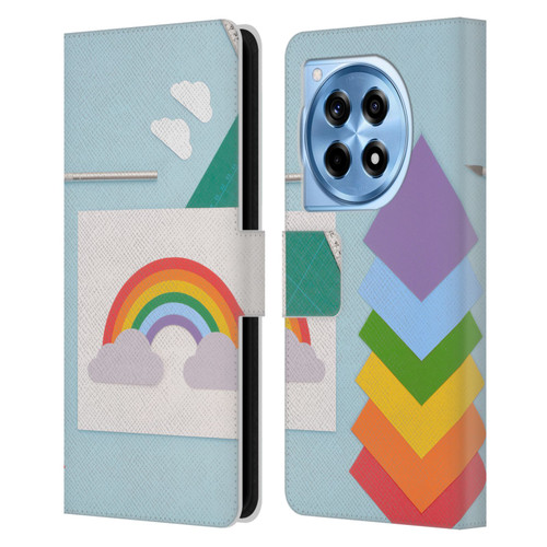 Pepino De Mar Rainbow Art Leather Book Wallet Case Cover For OnePlus 12R