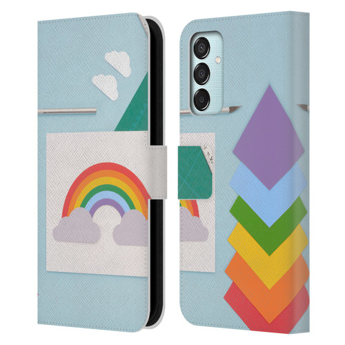 Pepino De Mar Rainbow Art Leather Book Wallet Case Cover For Samsung Galaxy M15/F15 5G