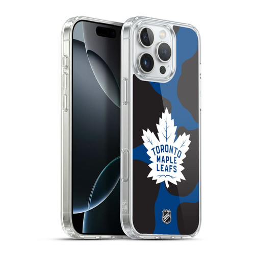 NHL Toronto Maple Leafs Cow Pattern Soft Gel Case for Apple iPhone 16 Pro Max & MagSafe