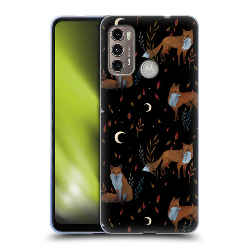 Episodic Drawing Art Foxes Pattern Soft Gel Case for Motorola Moto G60 / Moto G40 Fusion