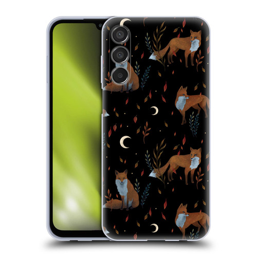 Episodic Drawing Art Foxes Pattern Soft Gel Case for Samsung Galaxy M15/F15 5G