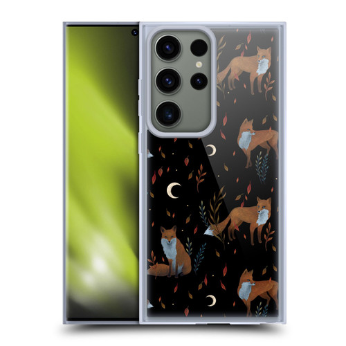 Episodic Drawing Art Foxes Pattern Soft Gel Case for Samsung Galaxy S23 Ultra 5G