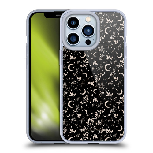 Episodic Drawing Florals & Serpents Moon Garden Soft Gel Case for Apple iPhone 13 Pro