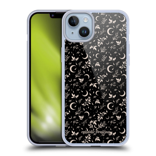 Episodic Drawing Florals & Serpents Moon Garden Soft Gel Case for Apple iPhone 14 Plus