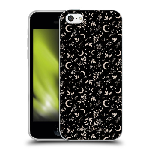 Episodic Drawing Florals & Serpents Moon Garden Soft Gel Case for Apple iPhone 5c