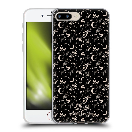 Episodic Drawing Florals & Serpents Moon Garden Soft Gel Case for Apple iPhone 7 Plus / iPhone 8 Plus
