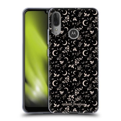 Episodic Drawing Florals & Serpents Moon Garden Soft Gel Case for Motorola Moto E6 Plus