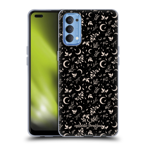 Episodic Drawing Florals & Serpents Moon Garden Soft Gel Case for OPPO Reno 4 5G