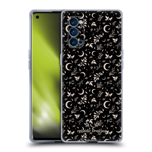Episodic Drawing Florals & Serpents Moon Garden Soft Gel Case for OPPO Reno 4 Pro 5G