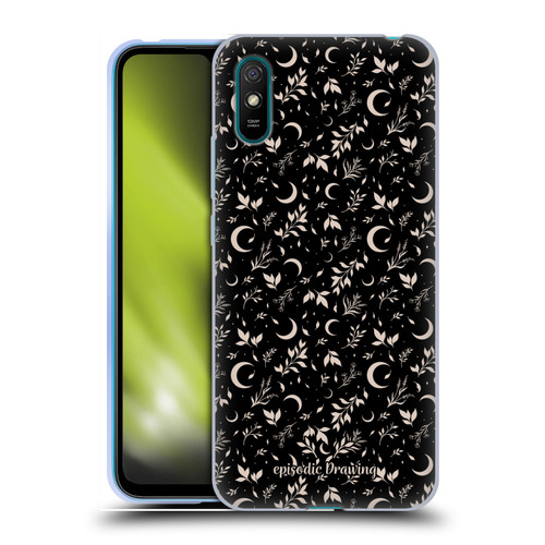 Episodic Drawing Florals & Serpents Moon Garden Soft Gel Case for Xiaomi Redmi 9A / Redmi 9AT