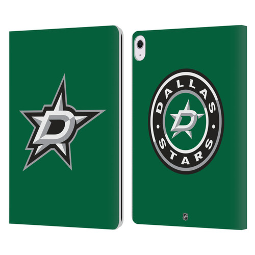 NHL Dallas Stars Plain Leather Book Wallet Case Cover For Apple iPad Air 13 2024
