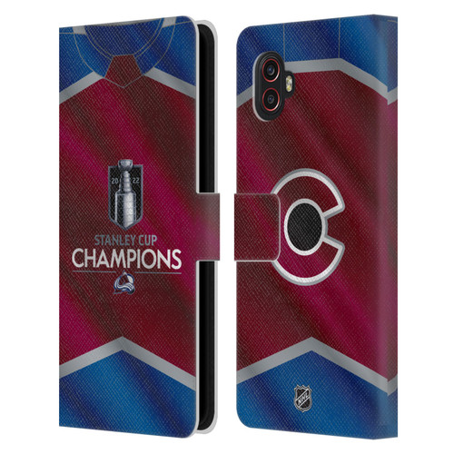 NHL 2022 Stanley Cup Champions Colorado Avalanche Jersey Leather Book Wallet Case Cover For Samsung Galaxy Xcover6 Pro/Pro2