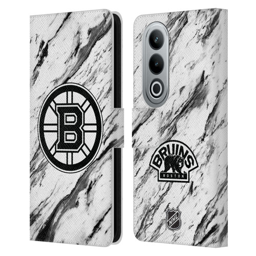 NHL Boston Bruins Marble Leather Book Wallet Case Cover For OPPO OnePlus Ace 3V 5G
