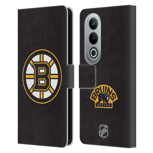 NHL Boston Bruins Plain Leather Book Wallet Case Cover For OPPO OnePlus Ace 3V 5G