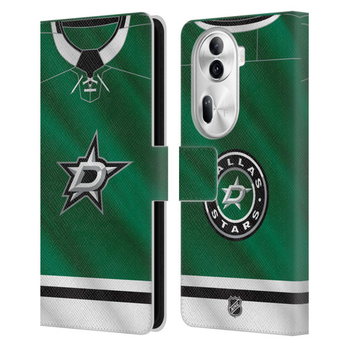 NHL Dallas Stars Jersey Leather Book Wallet Case Cover For OPPO Reno11