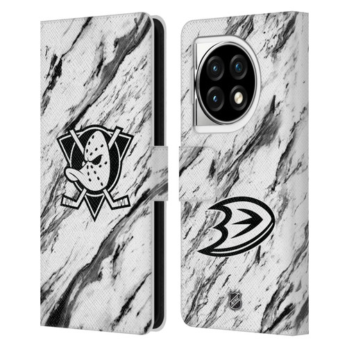 NHL Anaheim Ducks Marble Leather Book Wallet Case Cover For OPPO OnePlus Ace 3 5G NHL Anaheim Ducks Marble Leather Book Wallet Case Cover For OPPO OnePlus Ace 3 5G