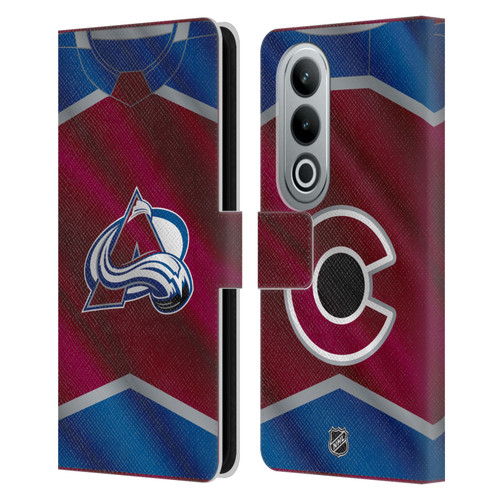 NHL Colorado Avalanche Jersey Leather Book Wallet Case Cover For OPPO OnePlus Ace 3V 5G