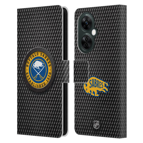 NHL Buffalo Sabres Puck Texture Leather Book Wallet Case Cover For OnePlus Nord CE 3 Lite 5G