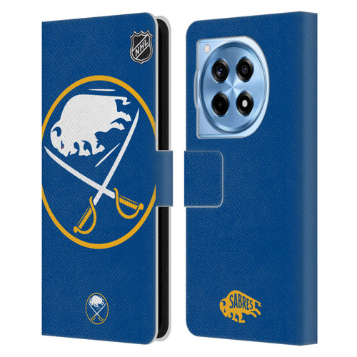 NHL Buffalo Sabres Oversized Leather Book Wallet Case Cover For OnePlus 12R