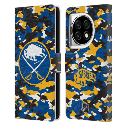NHL Buffalo Sabres Camouflage Leather Book Wallet Case Cover For OPPO OnePlus Ace 3 5G