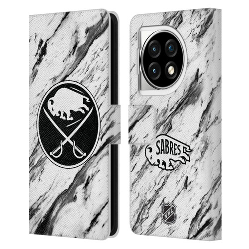 NHL Buffalo Sabres Marble Leather Book Wallet Case Cover For OPPO OnePlus Ace 3 5G