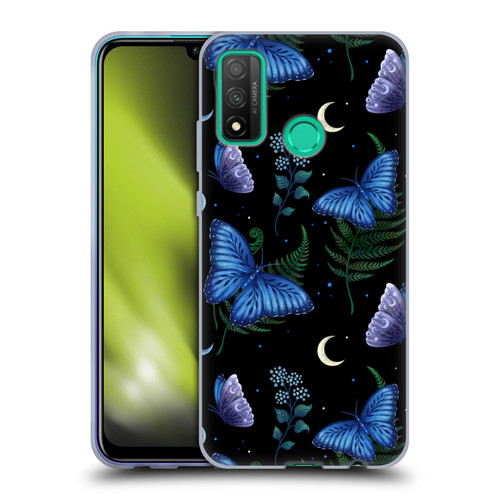 Episodic Drawing Pattern Blue Morpho Butterfly Soft Gel Case for Huawei P Smart (2020)