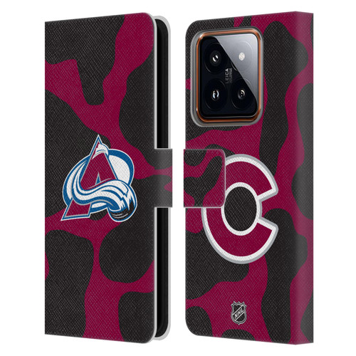 NHL Colorado Avalanche Cow Pattern Leather Book Wallet Case Cover For Xiaomi 14