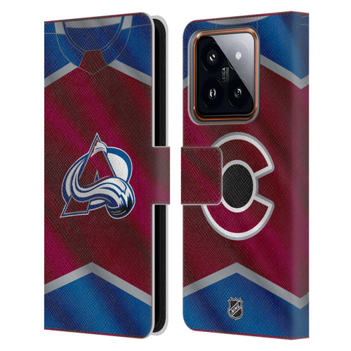 NHL Colorado Avalanche Jersey Leather Book Wallet Case Cover For Xiaomi 14