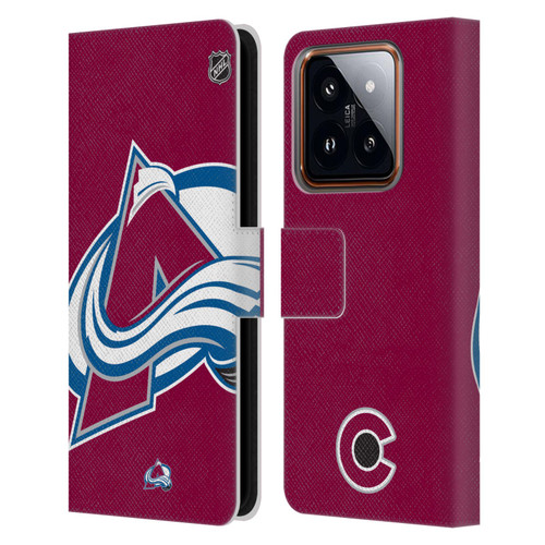 NHL Colorado Avalanche Oversized Leather Book Wallet Case Cover For Xiaomi 14