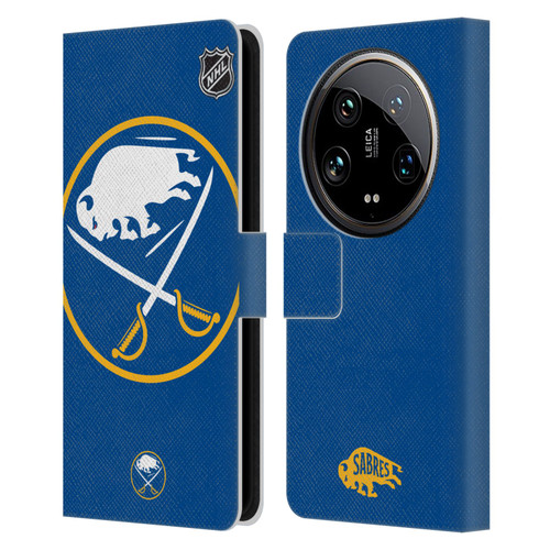 NHL Buffalo Sabres Oversized Leather Book Wallet Case Cover For Xiaomi 14 Ultra