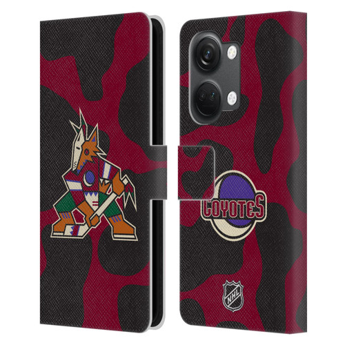 NHL Arizona Coyotes Cow Pattern Leather Book Wallet Case Cover For OnePlus Nord 3 5G