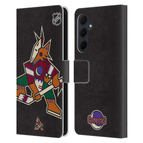 NHL Arizona Coyotes Oversized Leather Book Wallet Case Cover For Samsung Galaxy A35 5G