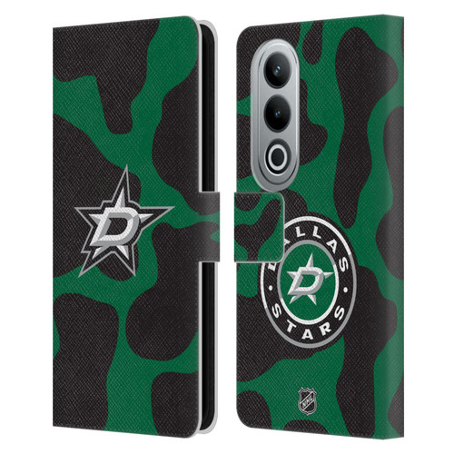 NHL Dallas Stars Cow Pattern Leather Book Wallet Case Cover For OPPO OnePlus Ace 3V 5G