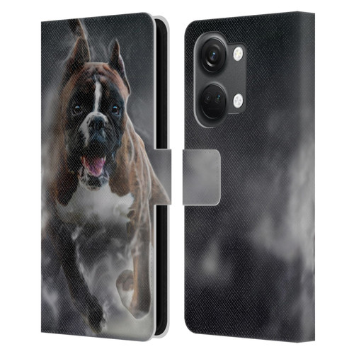 Klaudia Senator Animal Art American Bully Leather Book Wallet Case Cover For OnePlus Nord 3 5G