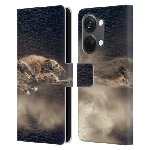 Klaudia Senator Animal Art Greyhound Leather Book Wallet Case Cover For OnePlus Nord 3 5G